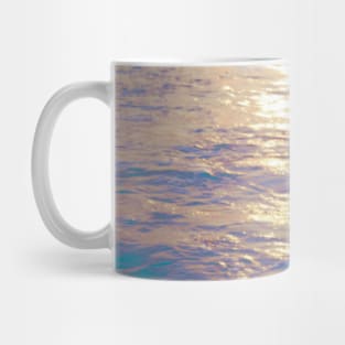 Blush sunset on a calm Indian beach: abstract nature photography Mug